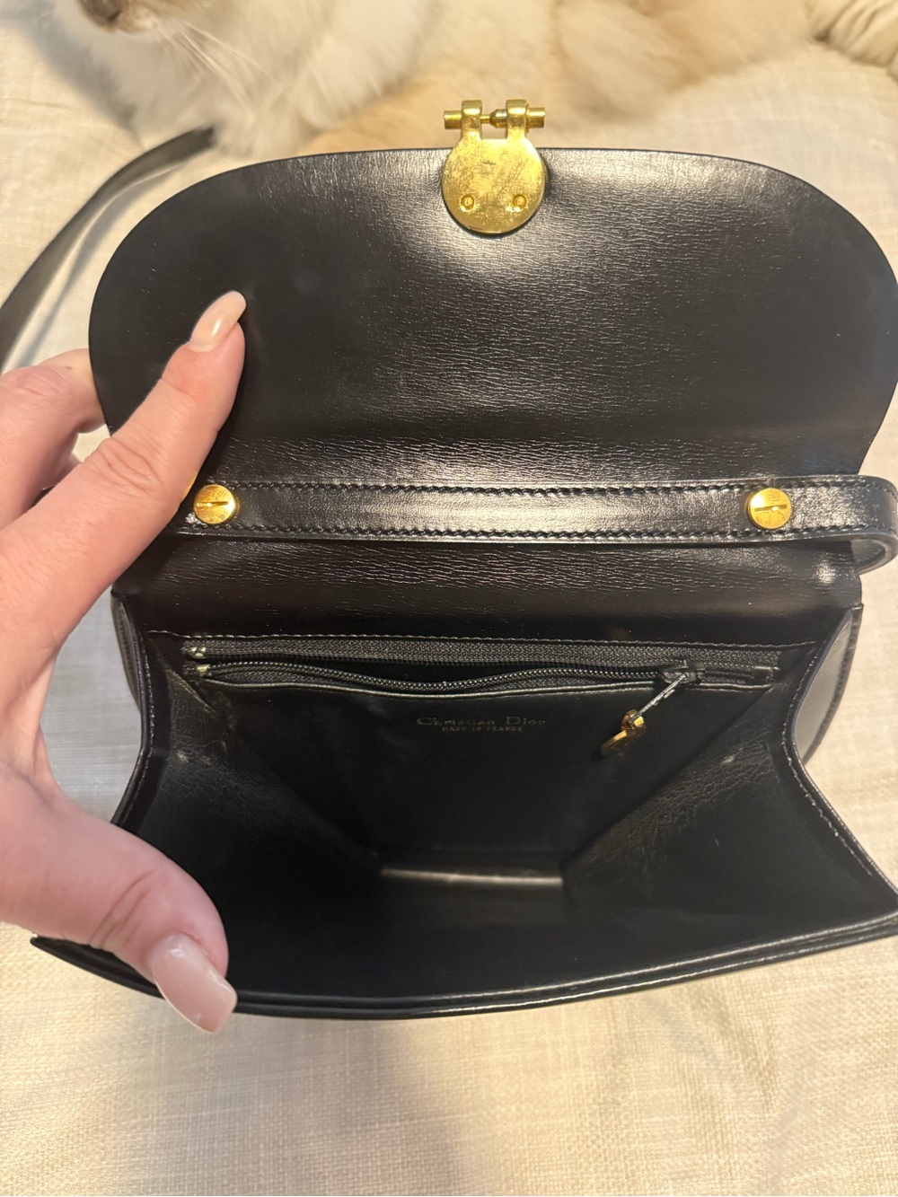 Dior Black Mini Bag with Gold Accent - Picture 9 of 11